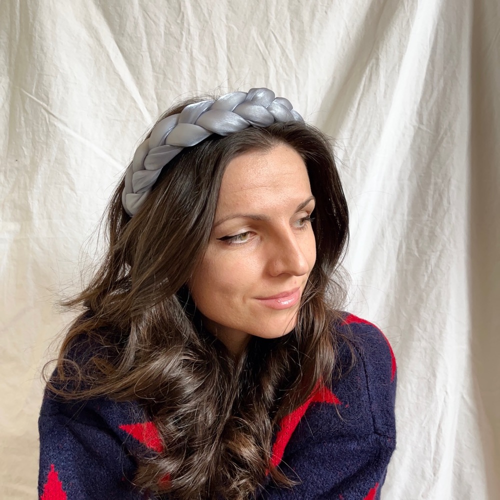 ▪️NEW • Silk Gray Headband •
